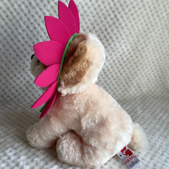 GUND Plush Boo Worlds Cutest Dog Flower Petal Costume Stuffed Pomeranian Puppy - Picture 5 of 14